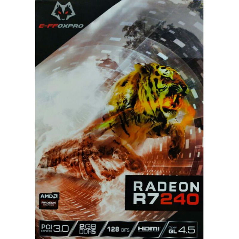 VGA RADEON R7 240 DDR5 2GB 128 GB E FFOXPRO