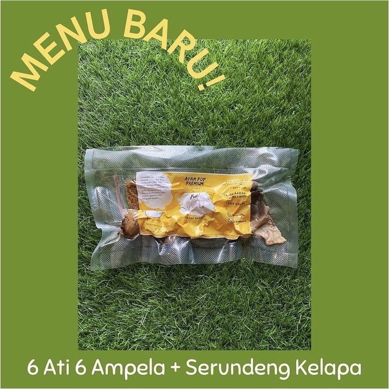 

6 Ati 6 Ampela Ayam + Serundeng Kelapa
