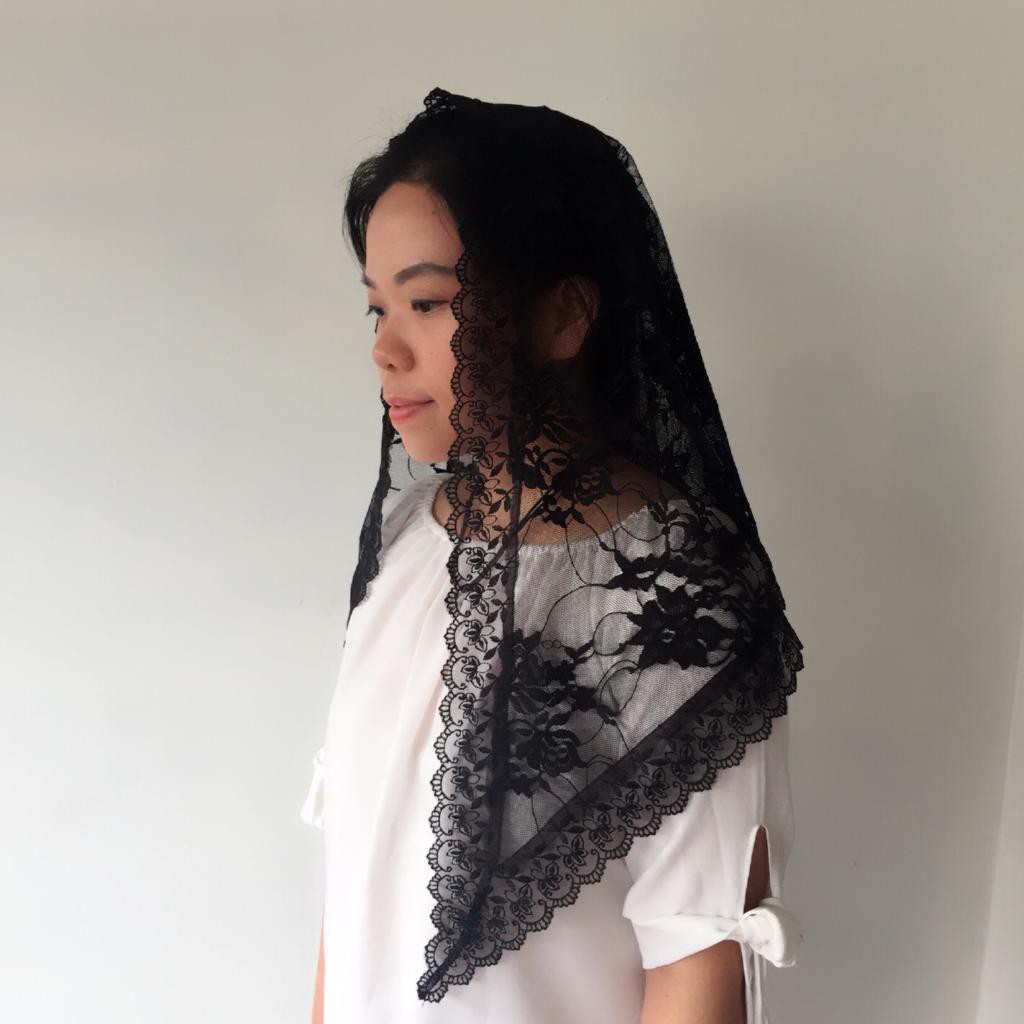 Mantilla / Kerudung Misa - HITAM