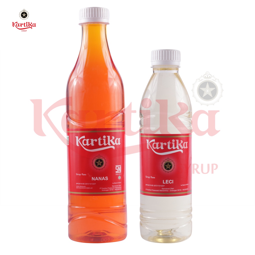 

KARTIKA Sirup Nanas 620 ml & Leci 400 ml