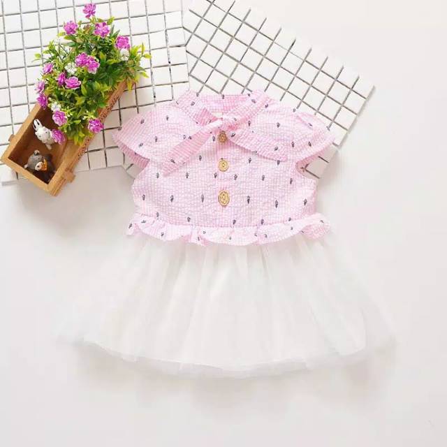 Dress Polkadot Pink