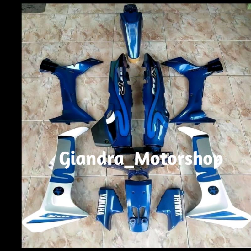 cover body FIZr F1 zr Caltex biru putih full set halus cover body Yamaha fiz r