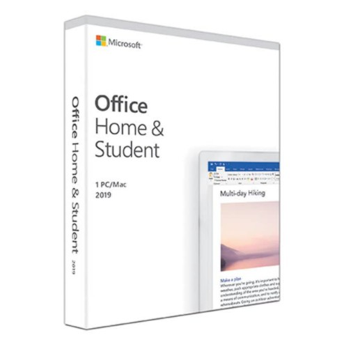 Software office home student 2019 OHS english apac em medialess 1 mac pc windows - OHS2019