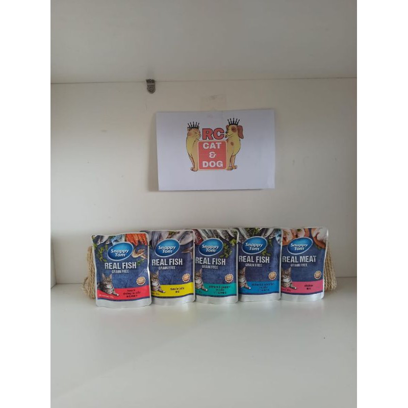 makanan Kucing wetfood pouch/snappy tom Sachet 85gr isi 12 (1box)