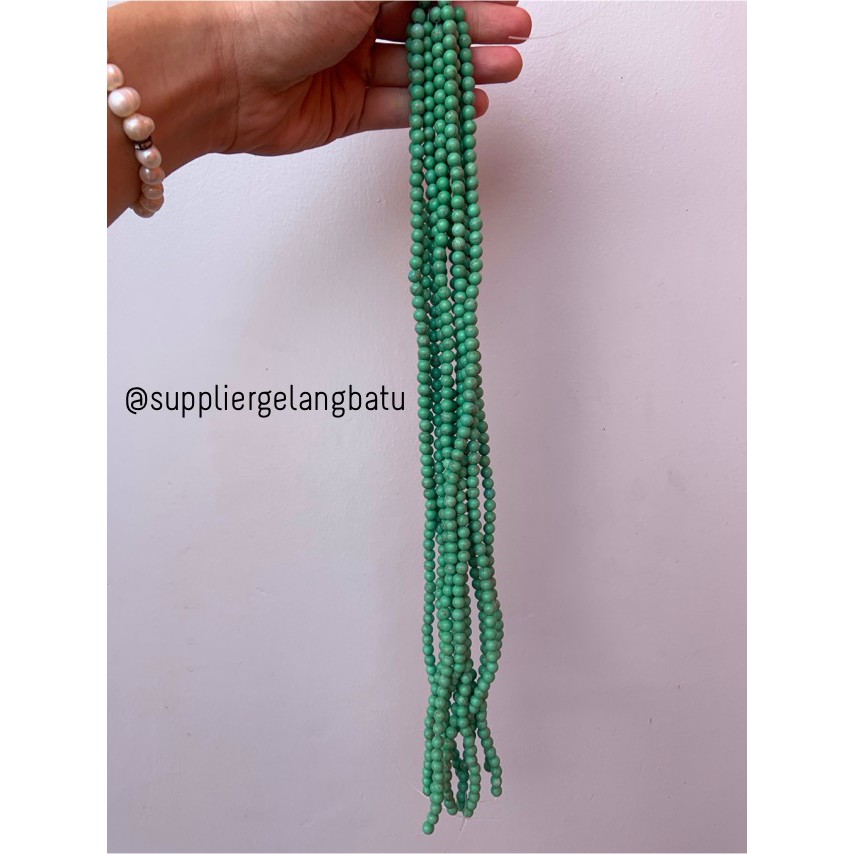 bahan green pirus 6mm natural phyrus aksesoris hijau craft howlite