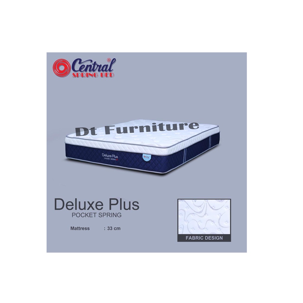 Kasur Central Deluxe Plus Pocket Plush Top 180 x 200 Full Set