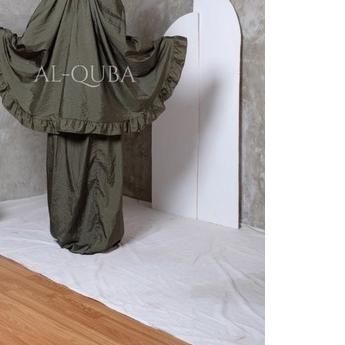 ☜ Mukena parasut jumbo Dewasa Parasit Polos Premium Traveling Parasit Jumbo Pouch Traveling Rempel (