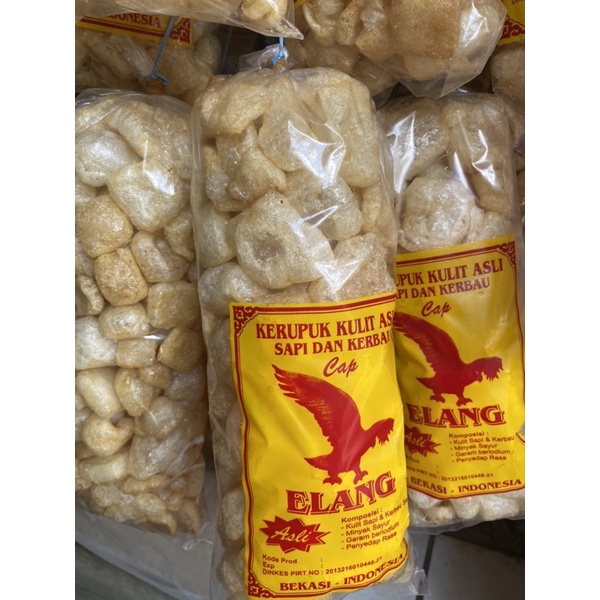 

Kerupuk Kulit, Kerupuk Kulit Cap Elang 100g