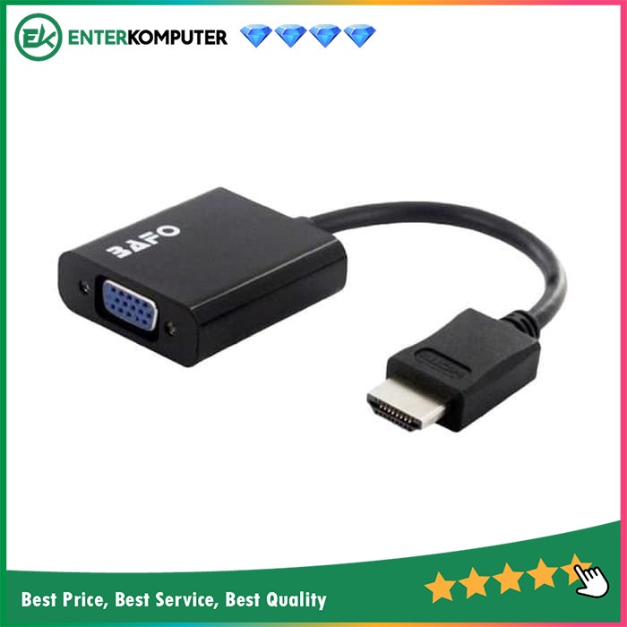 Accessories Kabel HDMI To VGA + Audio - Merk Bafo (BF-3369)