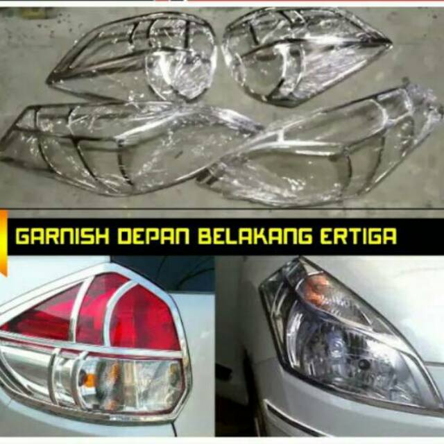 Garnis lampu depan belakang mobil ertiga lama