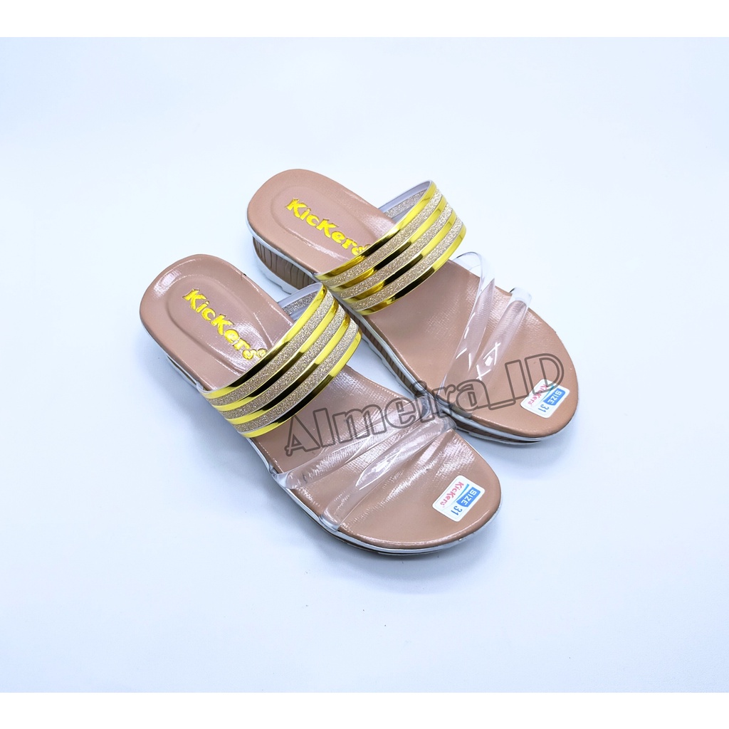 Sandal Pesta Anak Perempuan Cantik Best Quality | Sandal Kickers Anak | Sandal Anak Modis