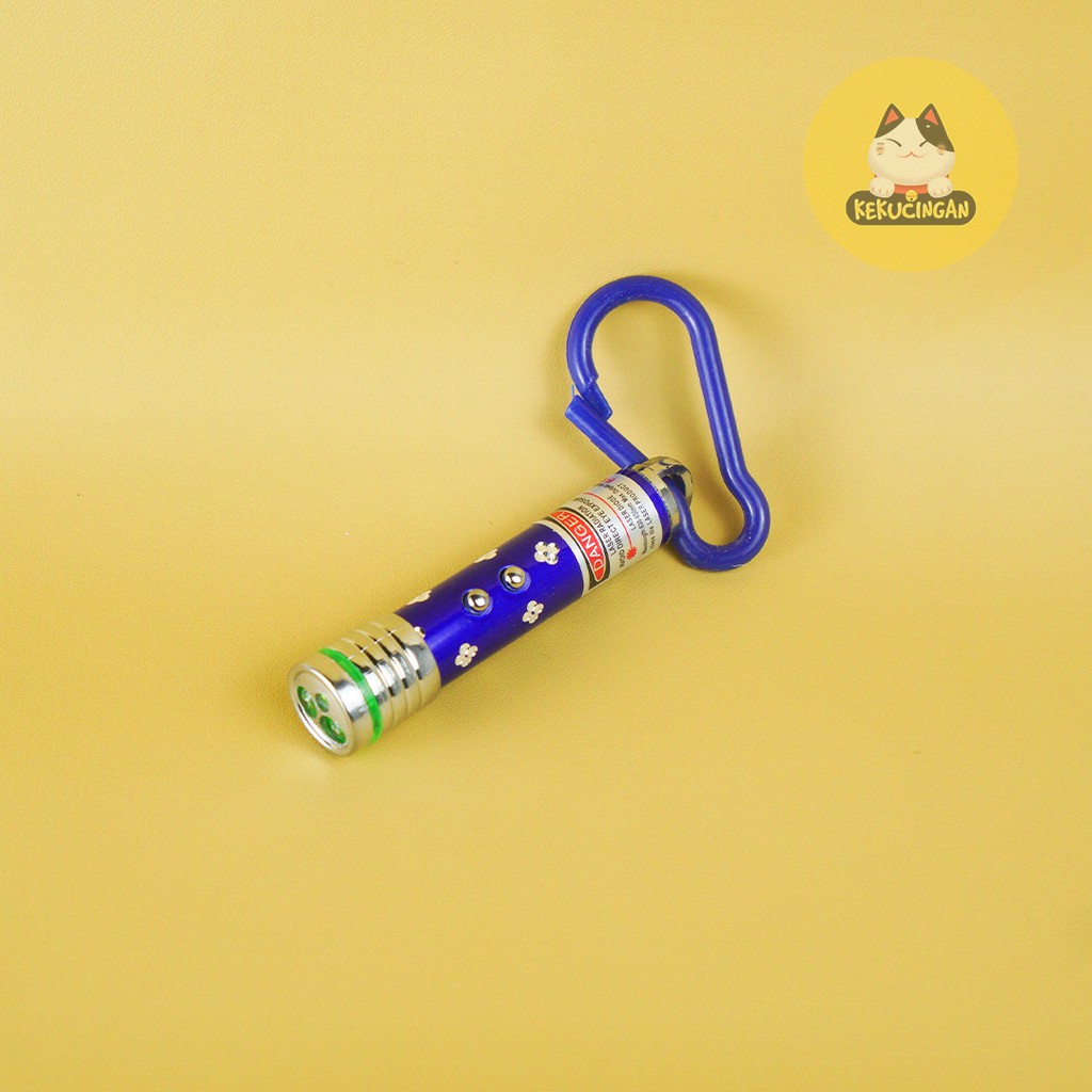 Laser Pointer Mainan Kucing Cat Toys Laser Mini Dengan Keychain