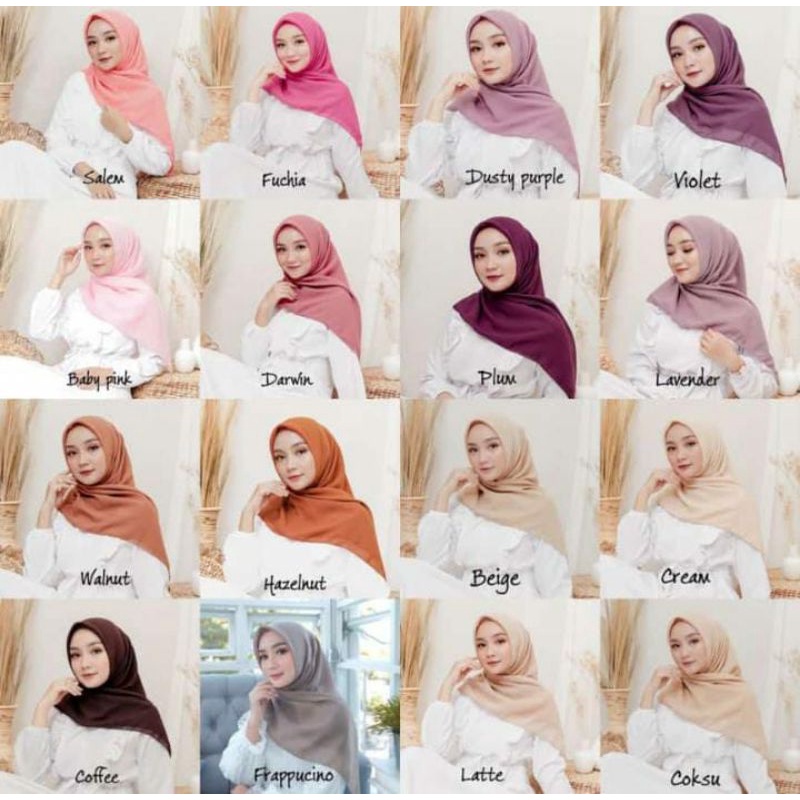 TERMURAH hijab bella square premium segi 4 115x115