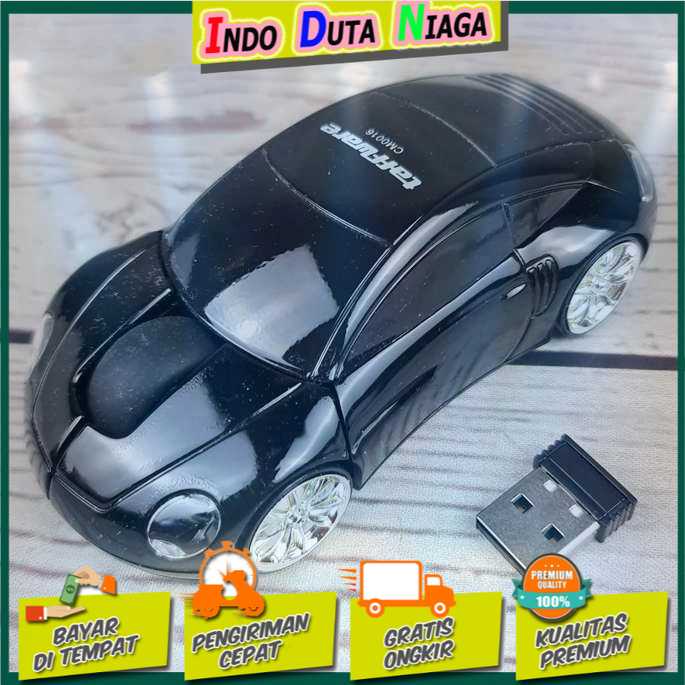 IDN TECH - Taffware Wireless Optical Mouse Model Mobil Supercar - CM0016