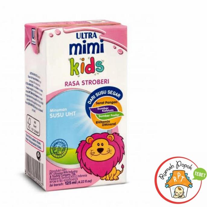 

(BISA COD) Ultra mimi 125 ml Strawberry - 40 pcs/ 1 karton TERUJI Kode 1414