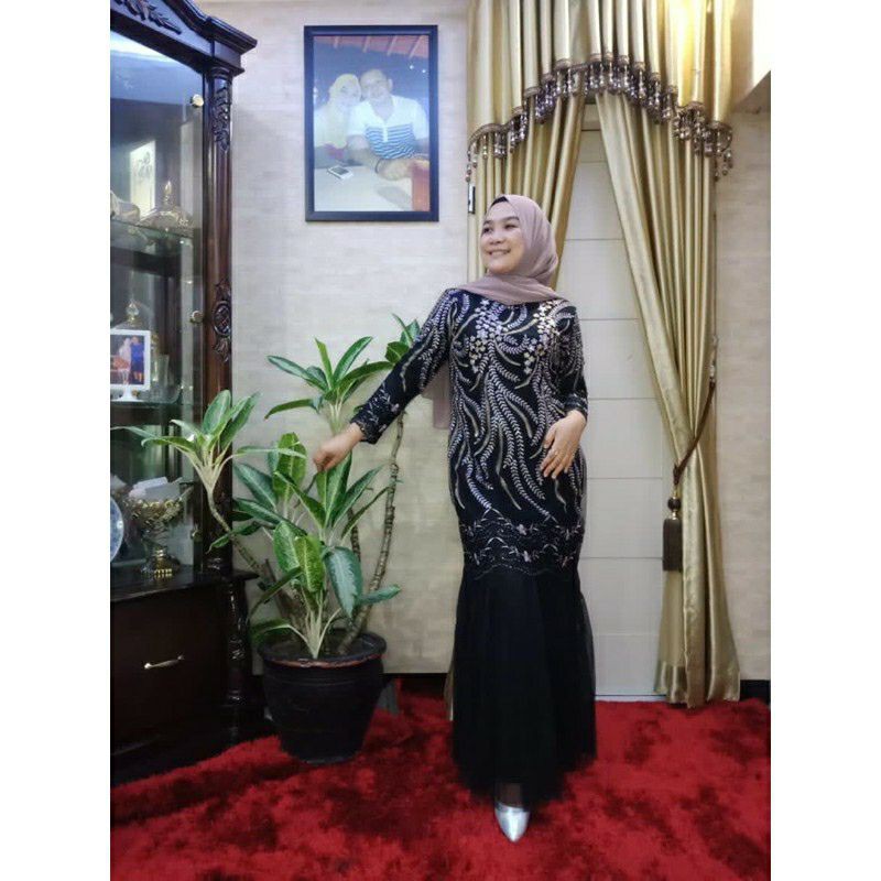 Gamis Tile Mutiara // Gamis Tile Mutiara Model Duyung / Gamis Tile Mutiara Model Duyung Khusus Hitam