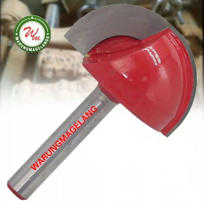 RKY Wood Tool Round Nose Cove Core Router Bit shank 6 mm mata profil 32mm RKY