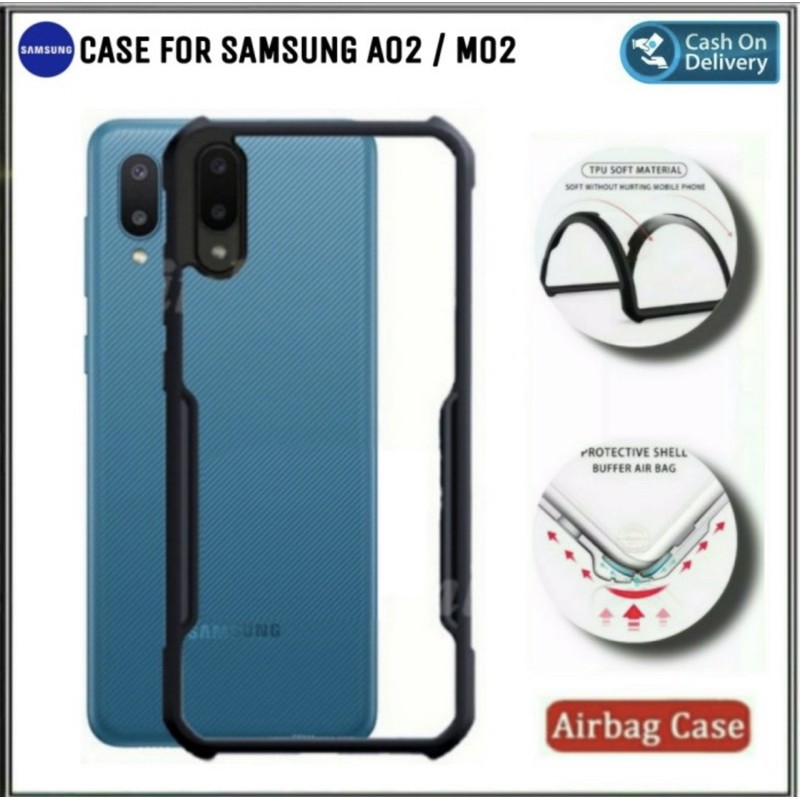 Case Fusion Samsung Galaxy A02 / M02 - Softcase Clear Armor Bumper Transparent ShockProof