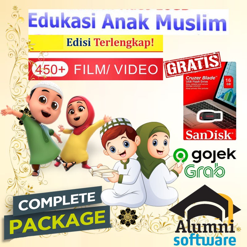 [PAKET 500 VIDEO] Film Kartun Edukasi – BONUS FLASHDISK Lagu Islami