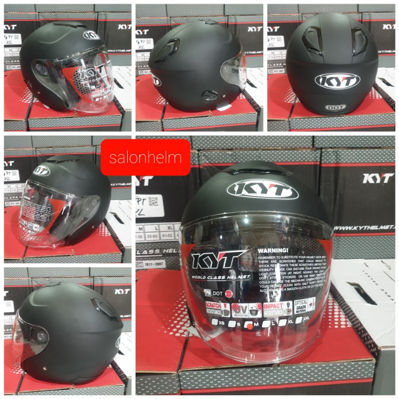 Helm KYT half face Kyoto Solid-1