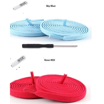 Quick Flat Shoelaces tali sepatu dengan pengait nice CTG 016