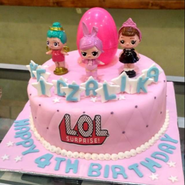 Kue ulang tahun anak model LOL