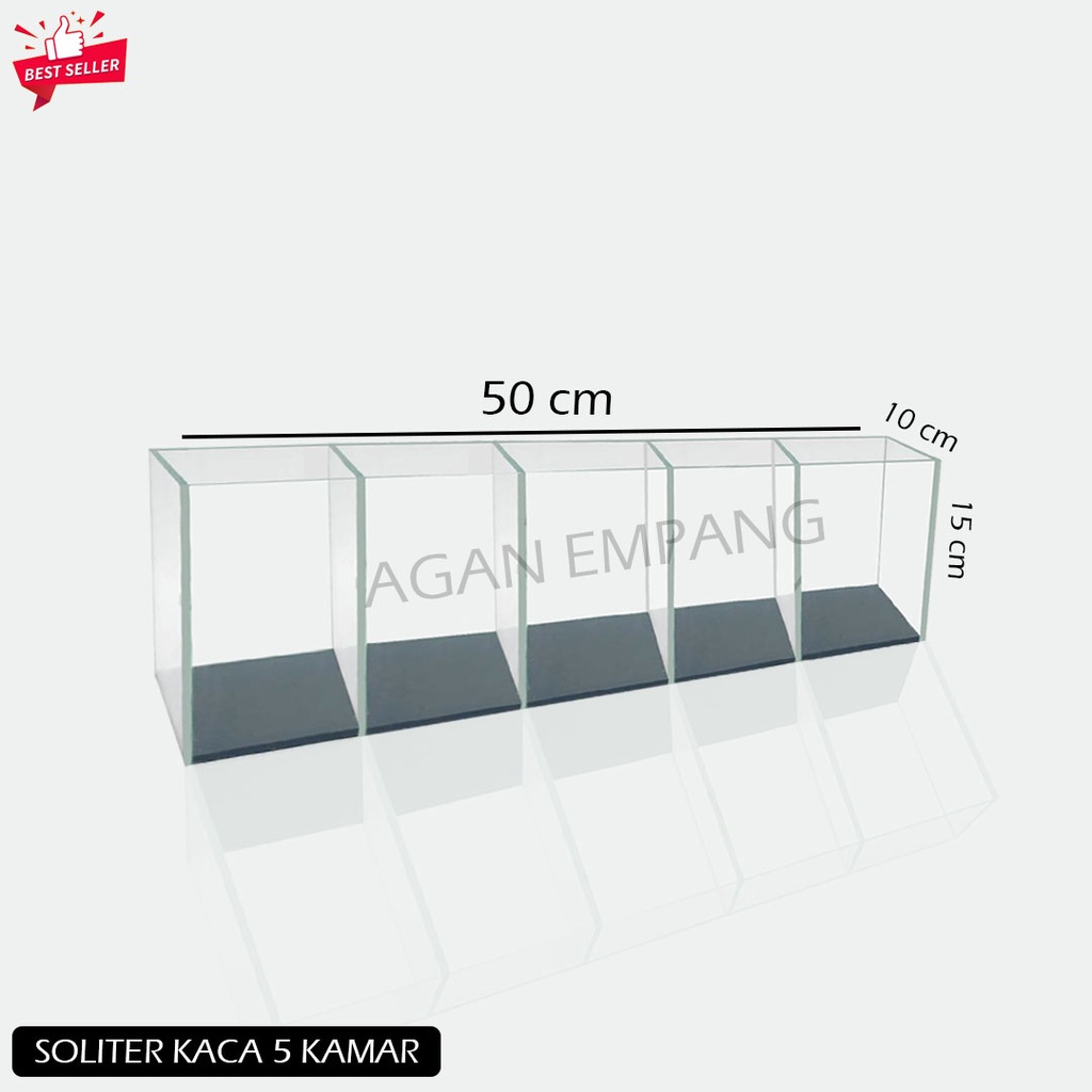 SOLITER IKAN CUPANG 5 SEKAT / AQUARIUM MINI / SOLITER IKAN CUPANG 5 KAMAR