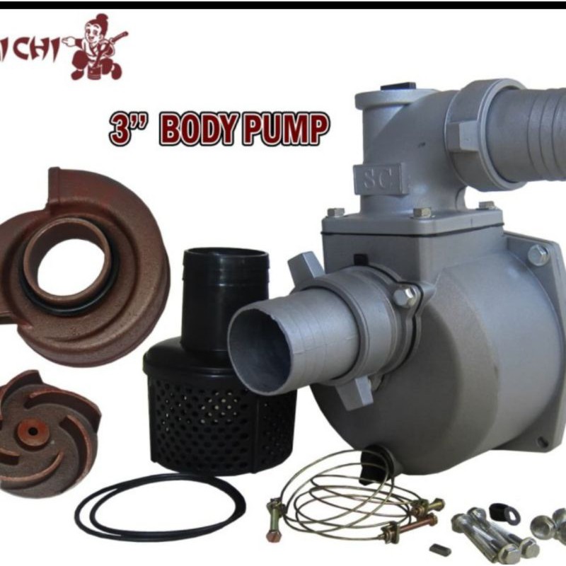 Water Pump Body Pump Pompa Alkon SNB80 SNB 80 3" 3 Inchi 3 Inch Dapat Dipasang di mesin GX160 GX200