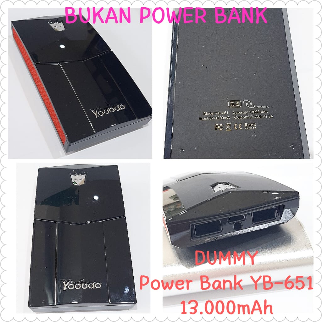 DUMMY Bukan Power Bank Yoobao Transformers YB-651 13.000 mAh