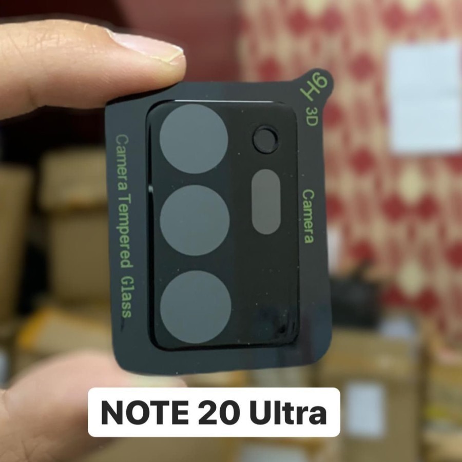 SAMSUNG NOTE 20 NOTE 20 ULTRA Premium Frame Hitam Kamera 3D Round Edge Camera