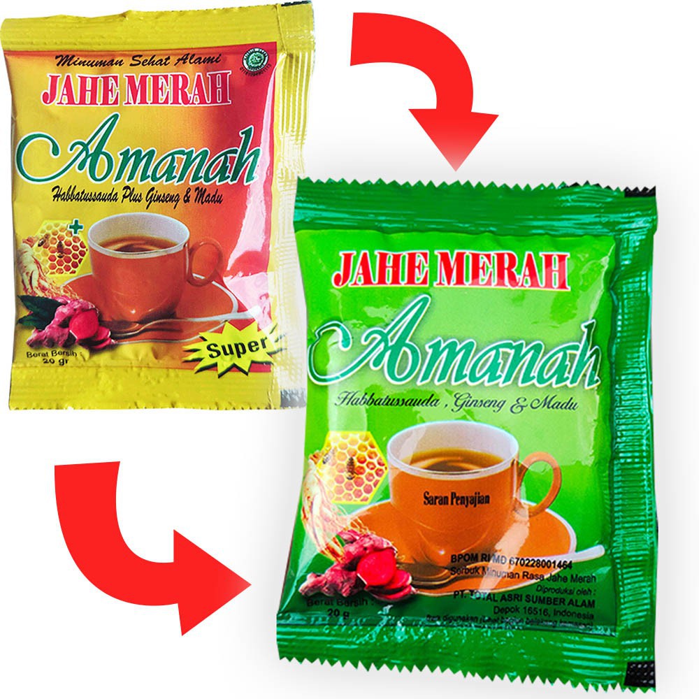 

Jahe Merah Amanah Super isi 12 sachet