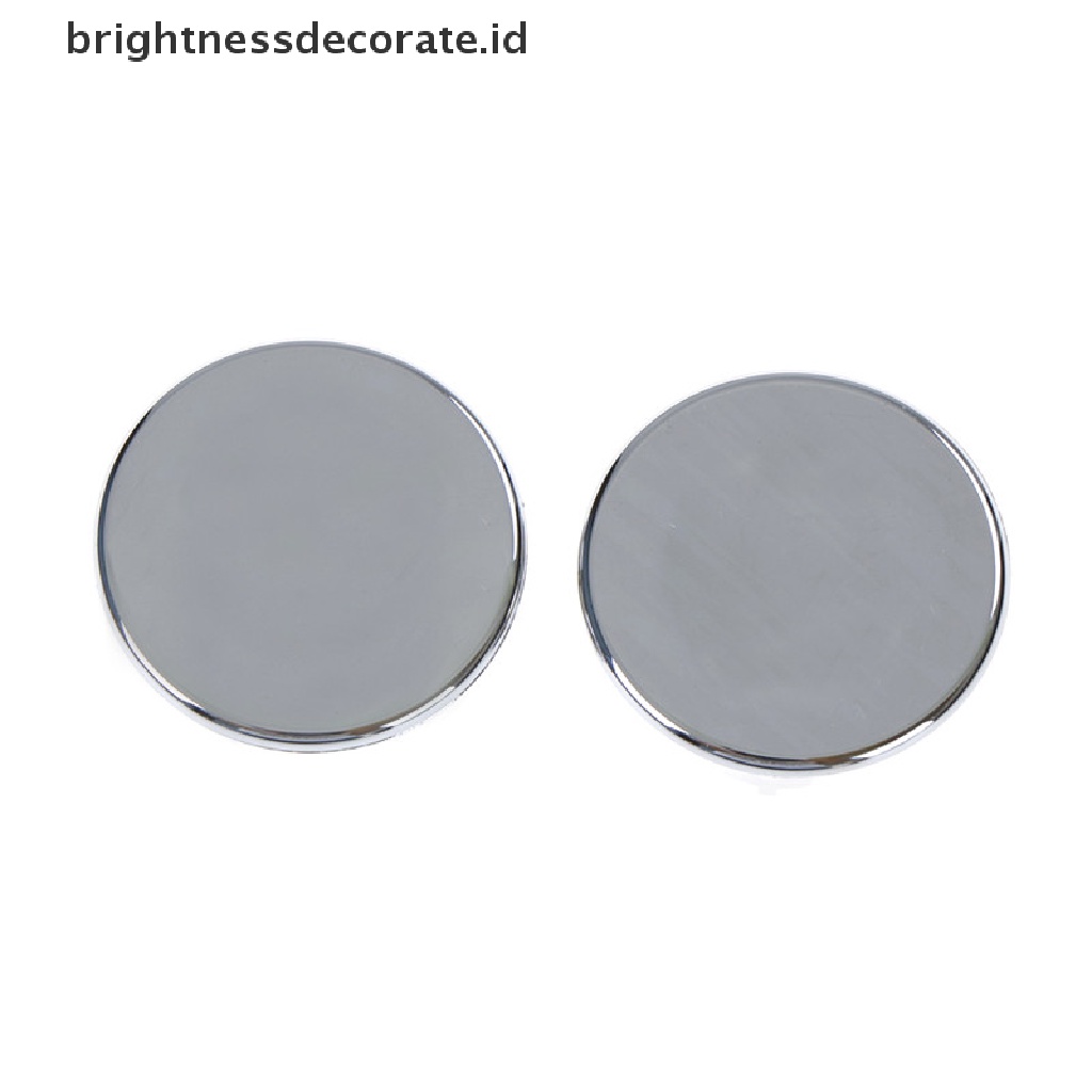 2pcs Sink Pengganti Bentuk Bulat Bahan Chrome Untuk Kamar Mandi