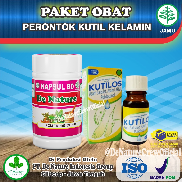 Obat Perontok Kutil Kelamin Kutilos + Kapsul BD Herbal De Nature Paling Manjur Terlaris