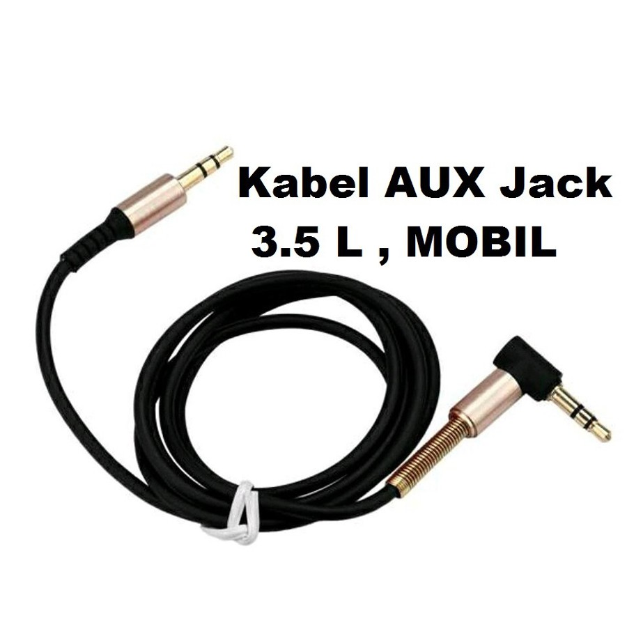 Kabel Audio AUX 3.5mm Spring L Jack Spedy Spiral 3.5mm Jack