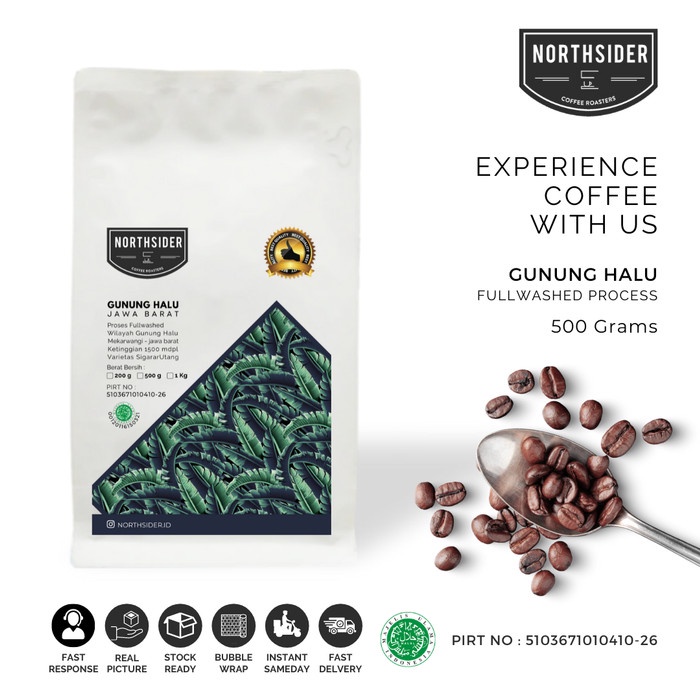 

H2J0U2J1U Biji Kopi Arabika Gunung Halu Washed - 500Gr Northsider Coffee - Biji Kopi HyYj
