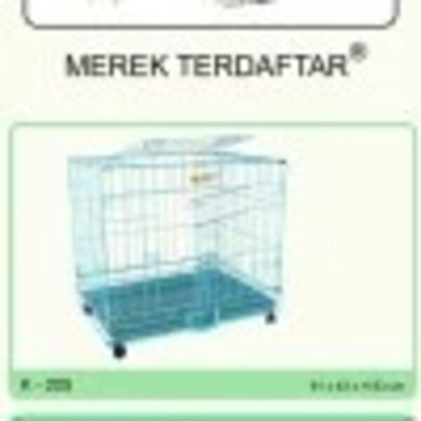 Octagon K-205 K205 Kandang 02 Roda Besi Kuat Tebal Kucing Anjing Hewan