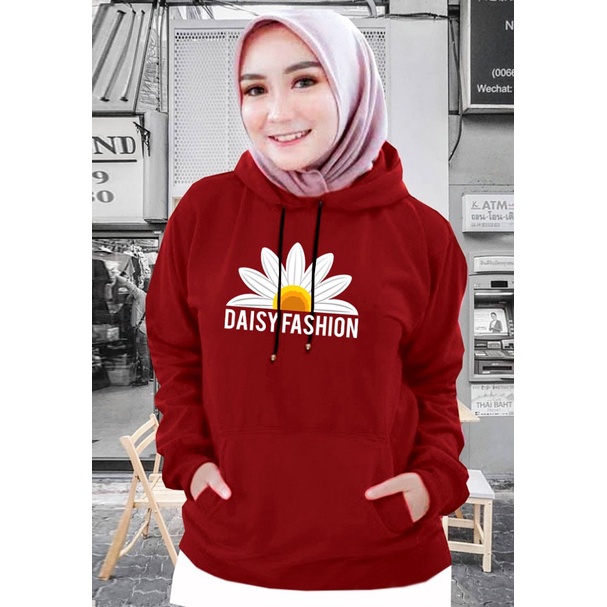 Sweater Hoodie Wanita flowers setengah / Sweater Hoodie Korean Style / Sweater Terbaru 2021 / Sweater Tebal / Sweatshirt Hoodie Wanita