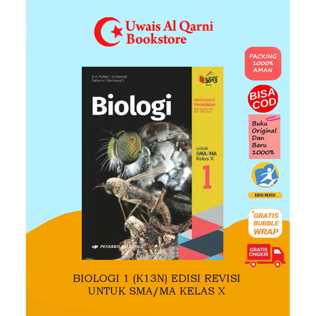 

BEST SELLER BIOLOGI 1 UNTUK SMA/MA KELAS X - ERLANGGA PRATIWI
