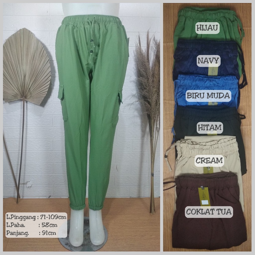 CELANA CARGO WANITA | CELANA JOGER CARGO WANITA