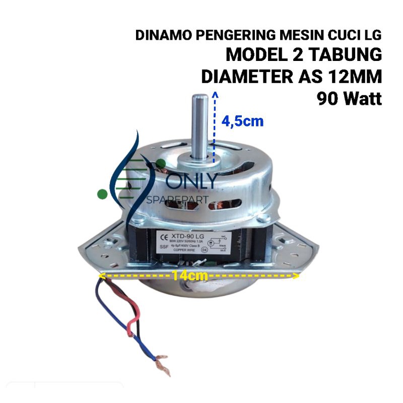 Dinamo Pengering Mesin Cuci LG - 90 watt Tembaga / Dinamo Spin LG