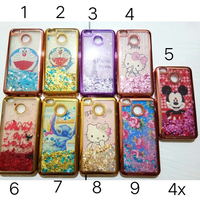 Case Glitter Karakter Xiaomi Redmi 4x / Case Xiaomi 4x Glitter A