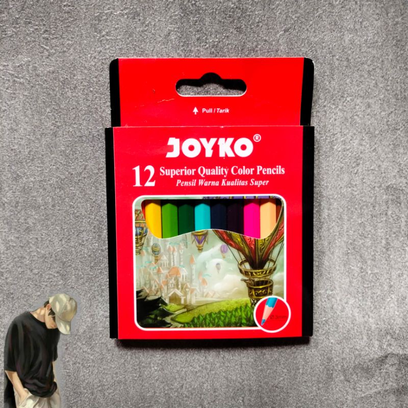 

[NEW] Color Pencils Pensil Warna Joyko CP-102 12 Warna ORI
