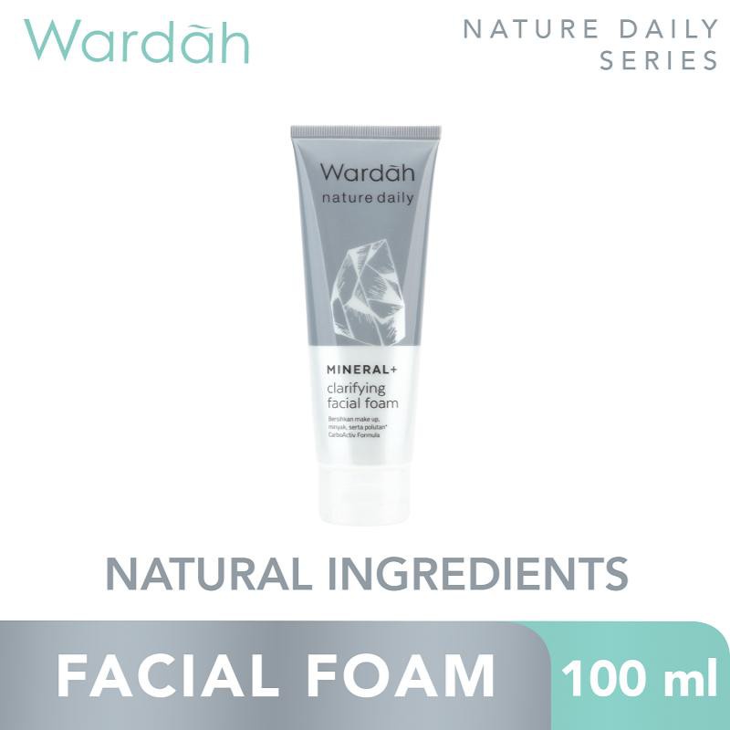 Wardah Nature Daily Mineral + Clarifying Facial Foam - 100ml