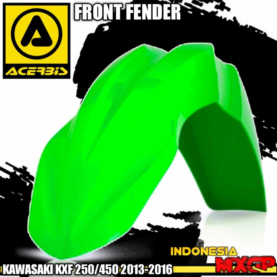 KAWASAKI KX - KXF 250 450 F 2013 2014 2015 2016 - ACERBIS Front Fender Cover - Spakbor Depan Motocro