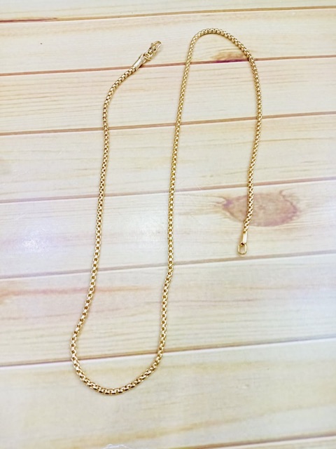 Kalung wanita // kalung itali bulat // kalung lapis emas // perhiasan // kalung panjang 45cm