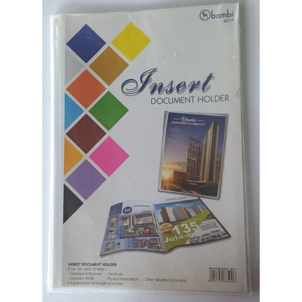 

Document Holder F4 Bambi 4217 20 Pocket / Bambi Insert Document Holder 4217 Bambi 20 Pocket