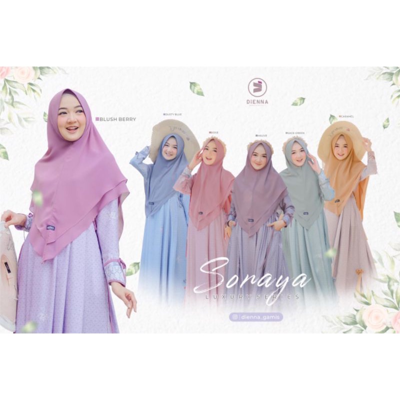Soraya Series Dress Set Khimar by Dienna