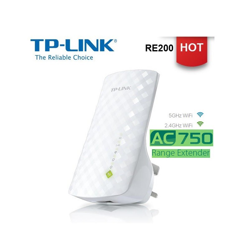 TP-LINK RE200 AC750 Wi-Fi Range Extender