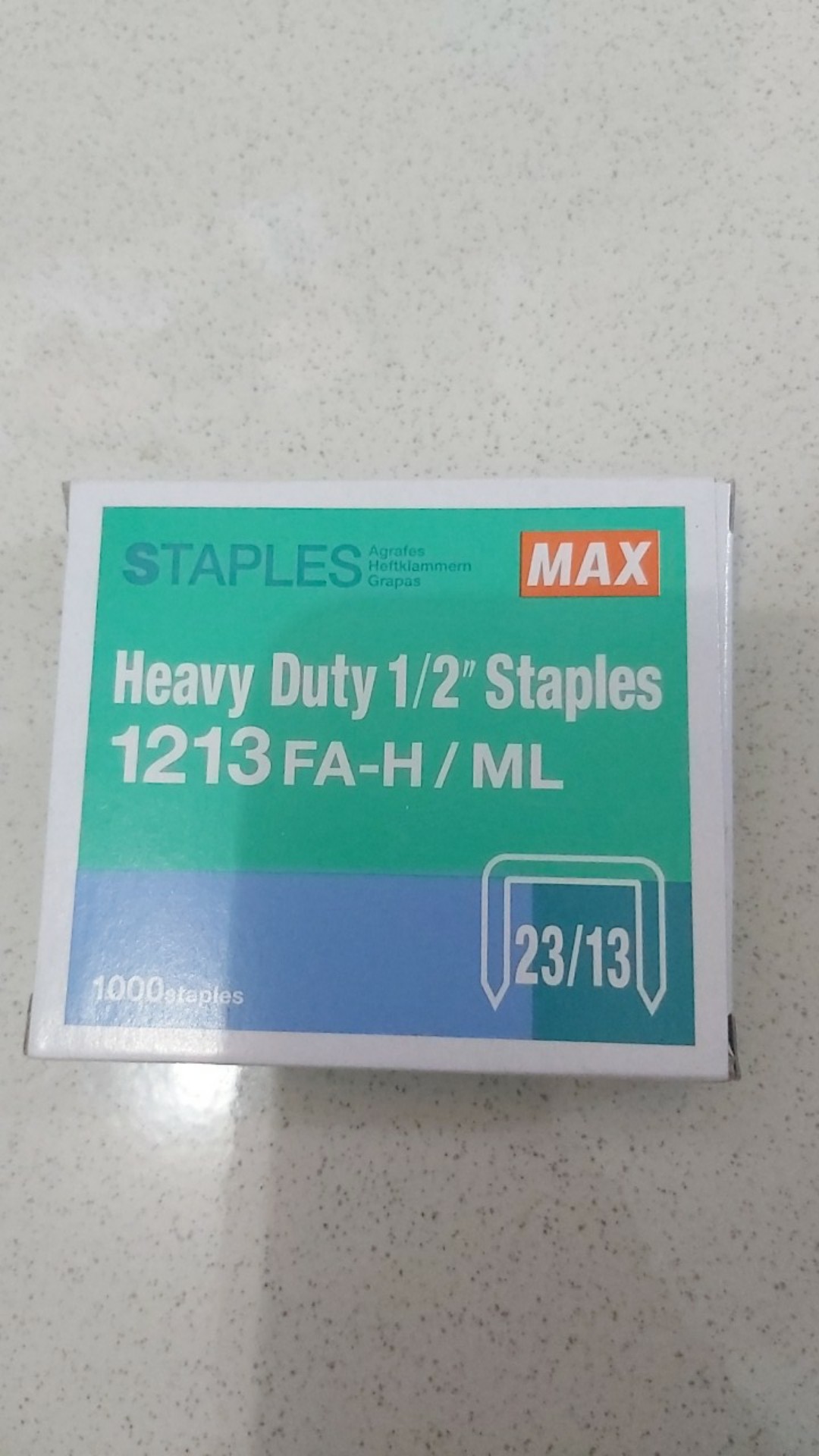 Max Isi Staples 1213 FA-H/ML Stapler HD 12N/13 12N/17 12L