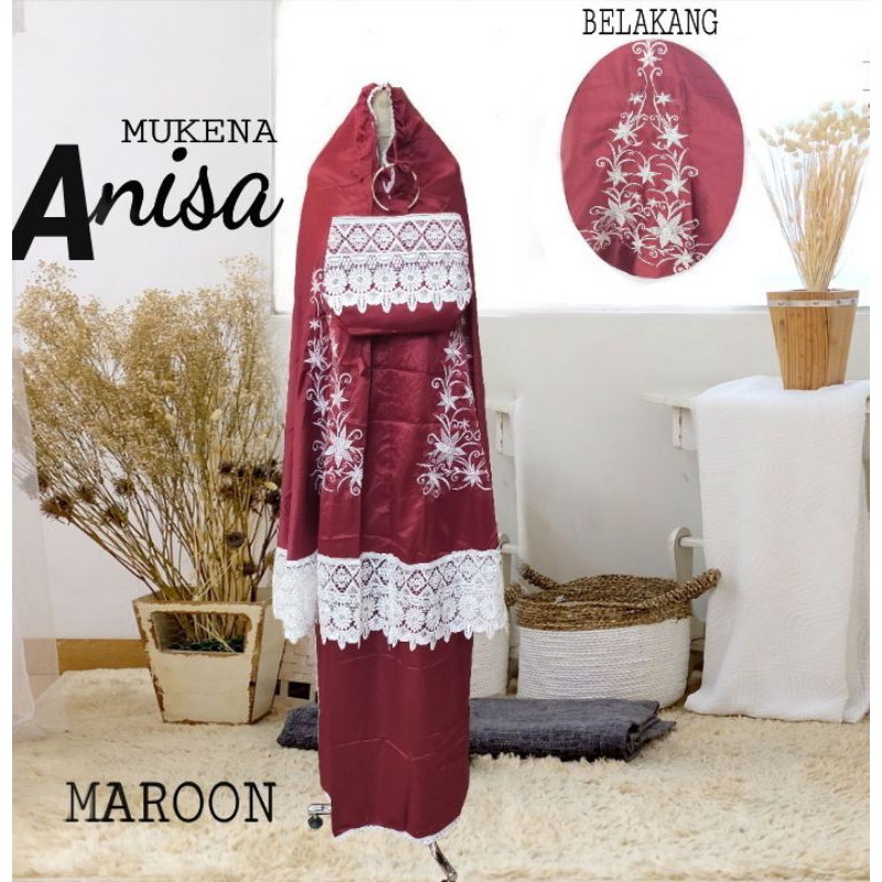 MUKENA JUMBO  DEWASA SATIN PREMIUM SUPER ADEM INCLUDE TAS PREMIUM MOTIF BORDIR RENDA